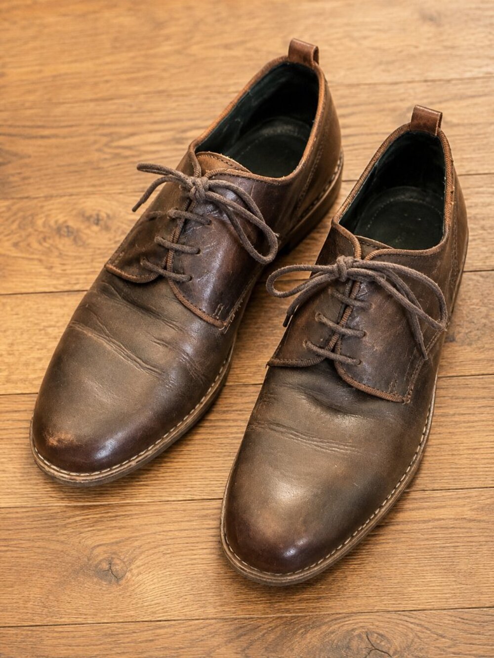 Pikolinos Womens Brown Leather Lace Up Oxford Shoes EU 38 US 7-7.5
